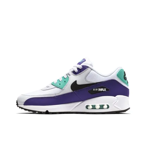 Nike Air Max 90 Low Топ Повседневные Беговые Кроссовки Мужские Белый Зеленый Фиолетовый