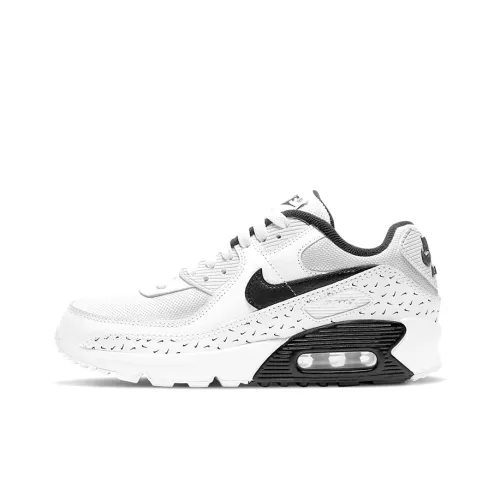 Nike Air Max 90 Low Топ Беговые кроссовки GS Белый черный