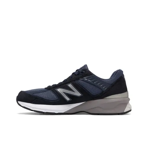 New Balance NB 990 V5 Low Топ Повседневный Городской Коммутер Беговые кроссовки Мужской Темно-синий D Ширина