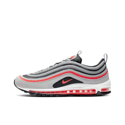 Nike Air Max 97 Low Беговые кроссовки Топ Унисекс Серый Красный Удобный