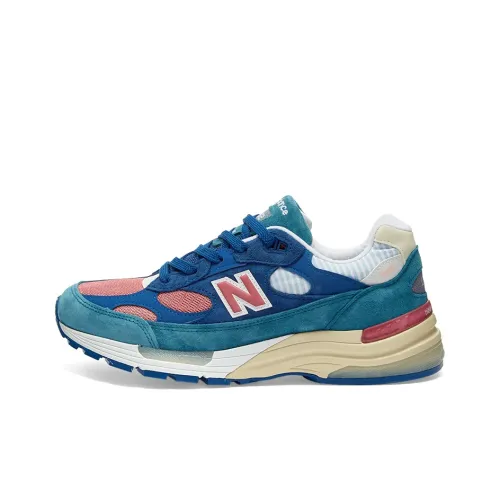New Balance NB 992 Low Топ Повседневные Беговые Кроссовки Унисекс Синий Зеленый Розовый Сделано в США