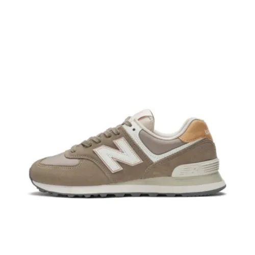 New Balance NB 574 Амортизация Износостойкий Низкий Топ Повседневные Беговые Кроссовки Женские Хаки
