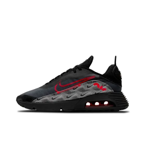 Nike Air Max 2090 Low Топ Марафон Беговые кроссовки Мужской Черный Серый Красный