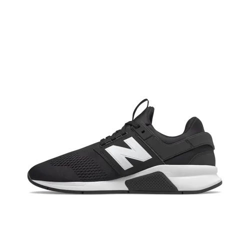 New Balance NB 247 Low Топ Беговые кроссовки Унисекс Черный Белый