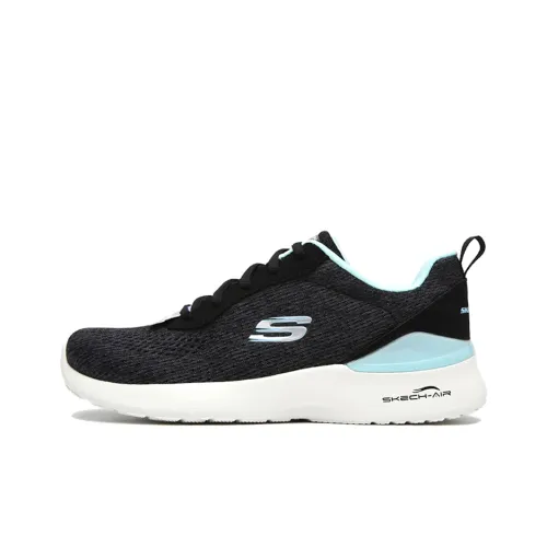 Skechers Skech Air Dynamight Low Топ Беговые кроссовки Женские Черный Синий