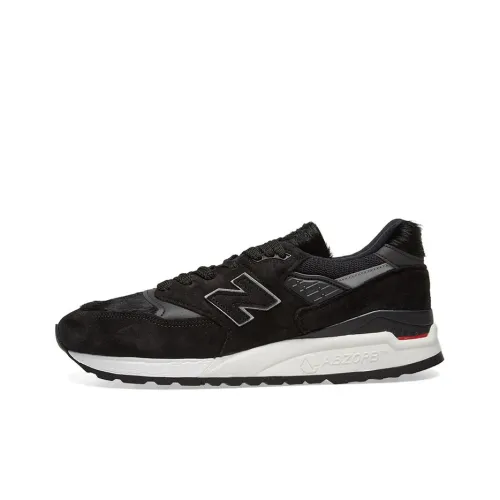 New Balance NB 998 Low Топ Беговые кроссовки Унисекс Черный Сделано в США