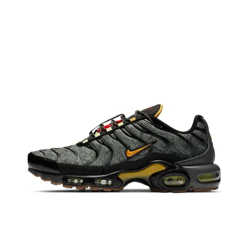 Nike Air Max Plus Low Топ Беговые кроссовки Мужские Черные Серые Апельсиновые