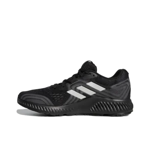 Adidas Aerobounce 2 Амортизаторы Шок Устойчивость к Сцеплению Низкий Топ Марафон Беговые кроссовки Женские Черный Серый