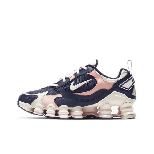 Nike Shox TL Series Нескользящий Легкий Низкий Топ Марафон Беговые кроссовки Женские Белый Розовый