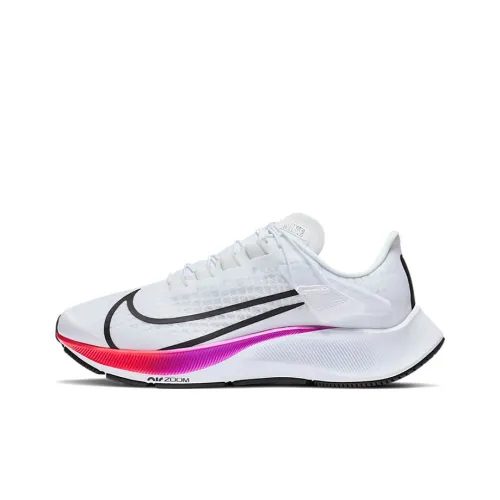 Nike Pegasus 37 Slip-Resistant Shock Absorbers Low Top Casual Running Shoes Women's Black White Blue Найк Pegasus 37 Противоскользящие амортизаторы низкий топ повседневные беговые кроссовки женские черный белый синий