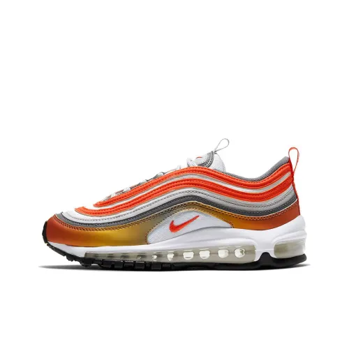 Nike Air Max 97 Low Беговые кроссовки Топ Женские Белые Красные