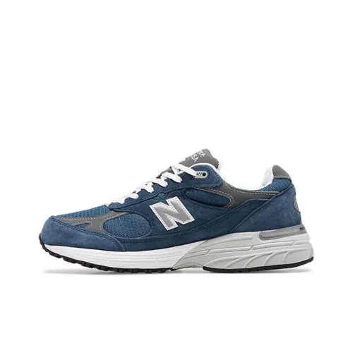 New Balance NB 993 Low Топ Повседневные Беговые Кроссовки Мужские Синие Белые