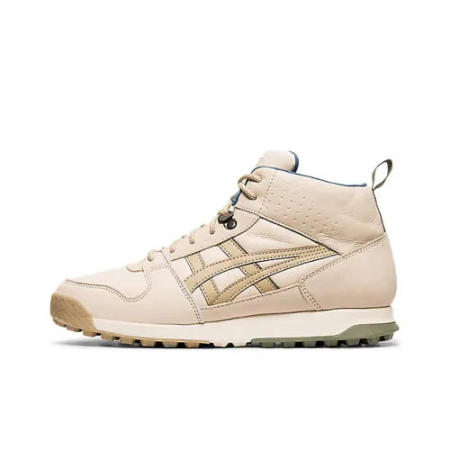 Onitsuka Tiger Horizonia Шокабассеры Противоскользящие Устойчивые к истиранию MID Топ Повседневные Беговые кроссовки Унисекс Экрю