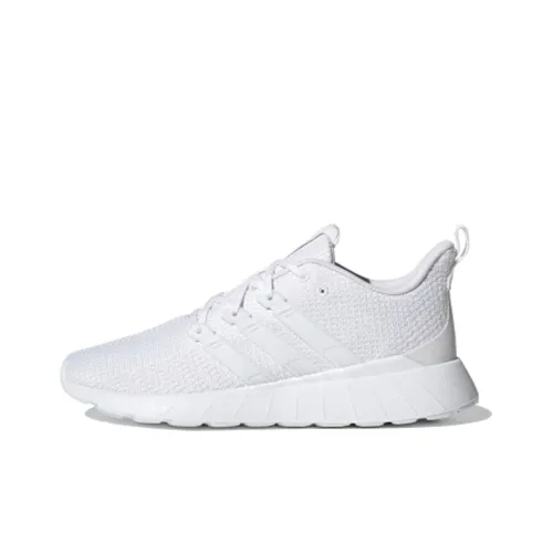 Adidas Neo QUESTAR FLOW Shock Absorbers Slip-Resistant Low Top Casual Running Shoes Men's Bright White