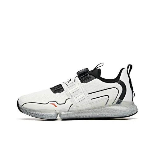 ANTA RUNNING Collection Амортизация Противоскользящий Легкий Отскок Низкий Топ Беговые кроссовки Мужской Черный Белый