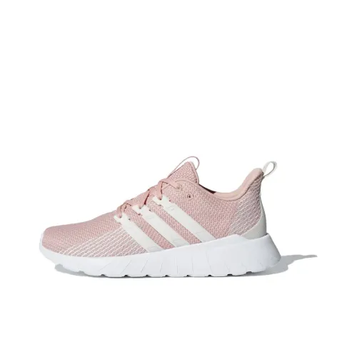 Adidas Neo QUESTAR FLOW Shock Absorbers Slip-Resistant Дышащий Низкий Топ Беговые кроссовки Женские Белый Розовый