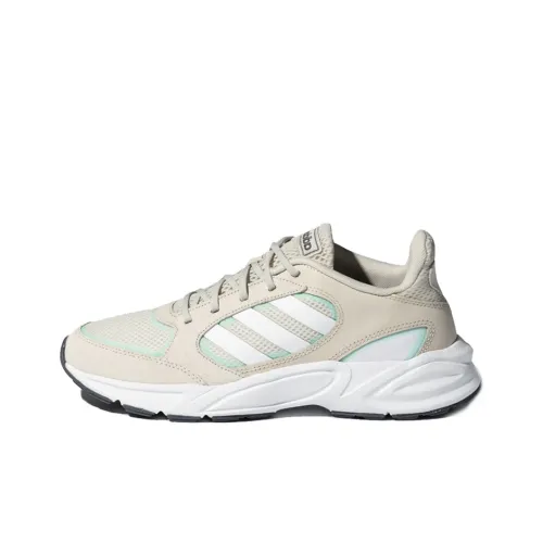ADIDAS NEO 90S VALASION Амортизация Низкий Топ Беговые кроссовки Унисекс Экрю