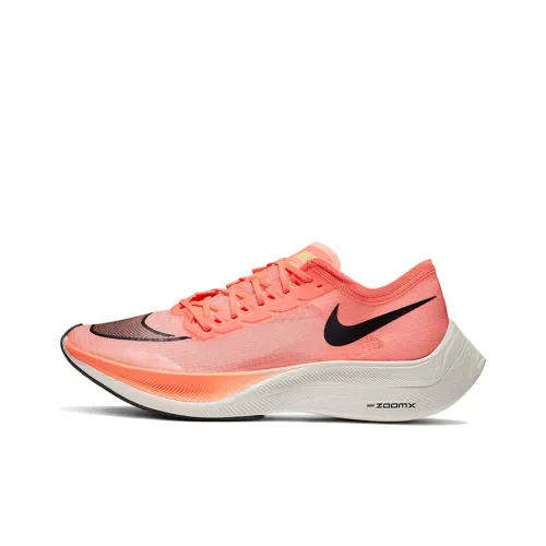 Nike ZoomX Vaporfly Next% 1 Амортизаторы Противоскользящие Устойчивые к истиранию Низкий Топ Беговые кроссовки Унисекс Красный Белый