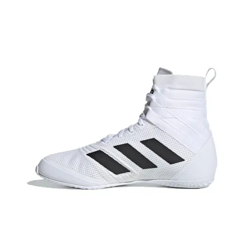 Adidas Speede 18 High Топ Беговые кроссовки Унисекс Белый Черный