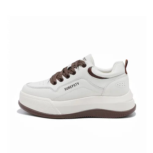 BAIJIHONG Низкий топ Повседневная обувь Женская Бежевый Коричневый