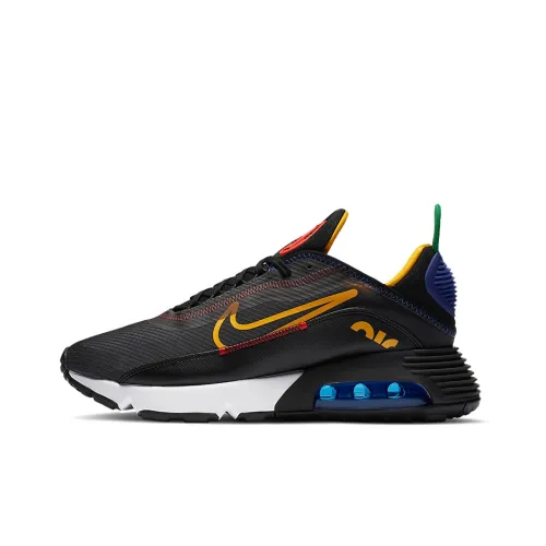 Nike Air Max 2090 Low Беговые кроссовки Мужские Черные Красные Золотые