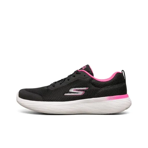 Skechers Go Run 400 V2 Low Топ Беговые кроссовки Женские Черный Белый Розовый