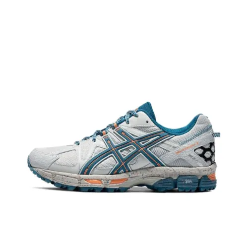 Asics Gel Kahana 8 Low Top Повседневные Беговые Кроссовки Мужские Серый Синий