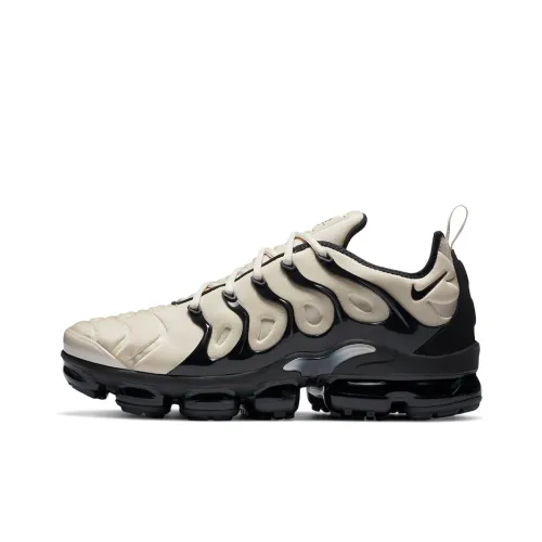 Nike Vapormax Plus Low Топ Повседневные Беговые Кроссовки Мужские Черные Бежевые Белые