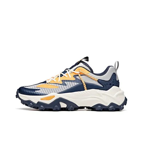 ANTA Амортизирующие подошва Устойчивая к истиранию Дышащий Низкий топ Беговые кроссовки Мужской Серый синий оранжевый