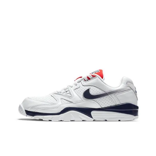 Nike Air Trainer 3 Устойчивые к истиранию Низкие Беговые кроссовки Мужские Белые Синие Красные