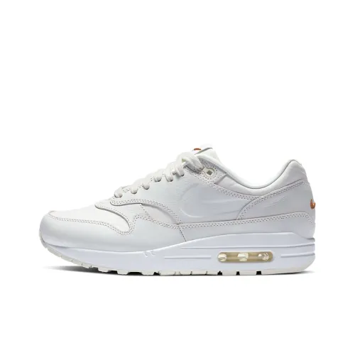 Nike Air Max 1 Low Топ Марафон Беговые кроссовки Женские Белые