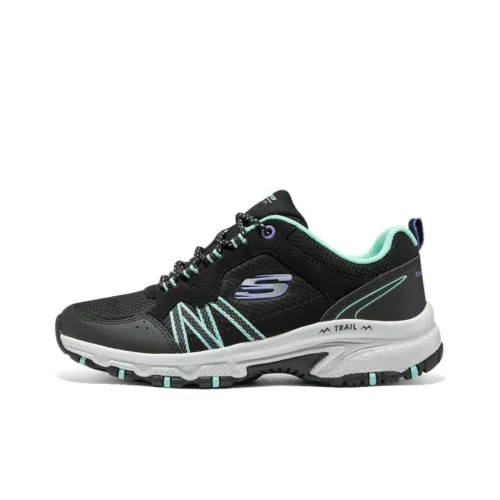 Skechers Hillcrest Низкий Топ Уличная Обувь Женская Черная Зеленая