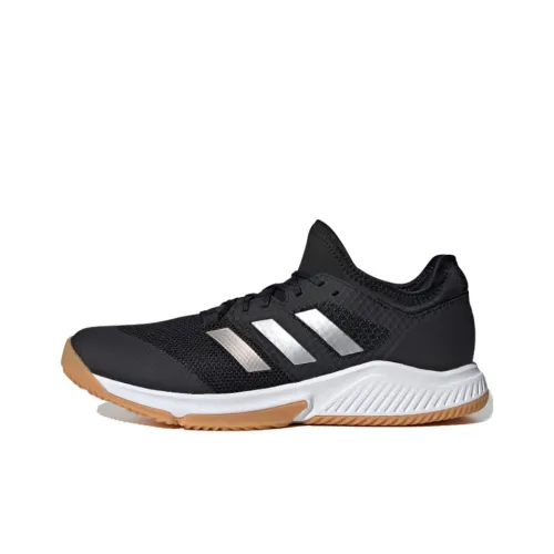 Adidas Court Team Bounce Slip-Resistant Низкий Топ Марафон Беговые кроссовки Унисекс Черный Белый Коричневый