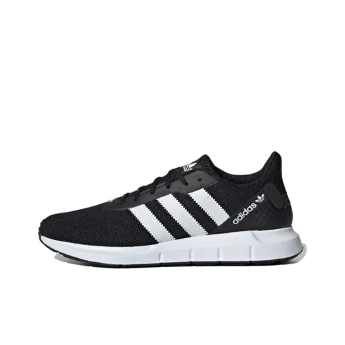 Adidas Originals Swift Run RF противоскользящий низкий топ для бега на марафон Мужские Черный Белый