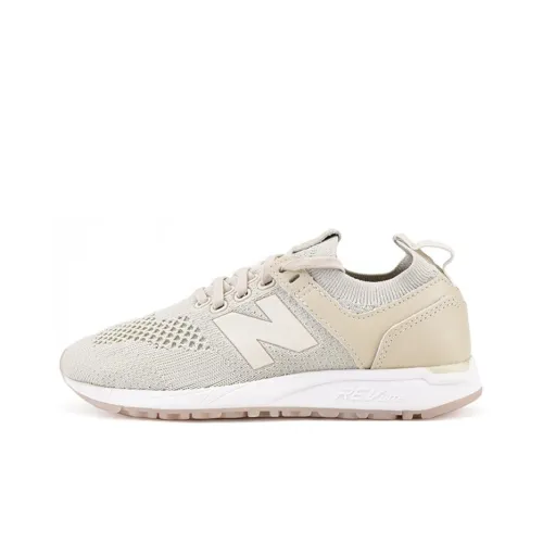 New Balance NB 247 Low Топ Повседневные Беговые Кроссовки Женские Бежевые