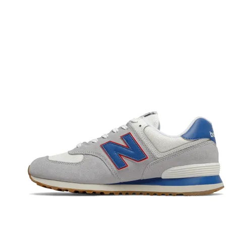 New Balance NB 574 Low Топ Повседневные Беговые Кроссовки Унисекс Серый Синий