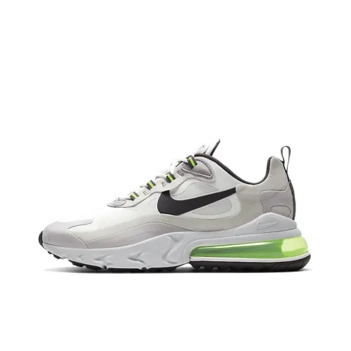Nike Air Max 270 React Low Топ Беговые кроссовки Мужской Серый Зеленый
