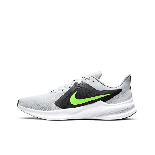 Nike Downshifter 10 Амортизирующие подошва противоскользящие низкий топ повседневная беговая обувь мужская серый черный зеленый