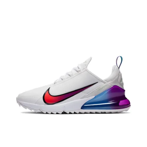 Nike Air Max 270 Low Топ Марафон Беговые кроссовки Мужской Белый Синий Фиолетовый