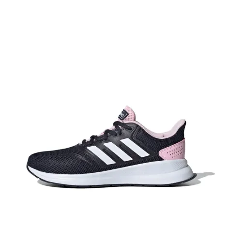 ADIDAS NEO Runfalcon 1,0 Нескользящий Легкий Низкий Топ Беговые кроссовки Женские Черный Розовый
