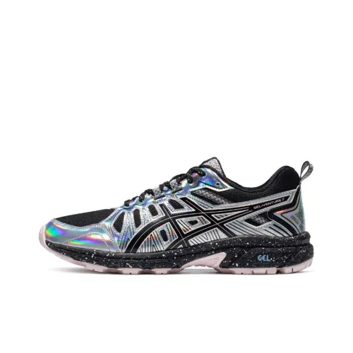 Asics Gel Venture 7 Low Top Повседневные Беговые Кроссовки Женские Черные