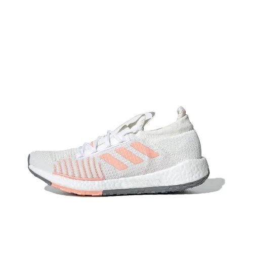 Adidas PulseBOOST Нескользящий Легкий Низкий Топ Беговые кроссовки Женские Серый Розовый