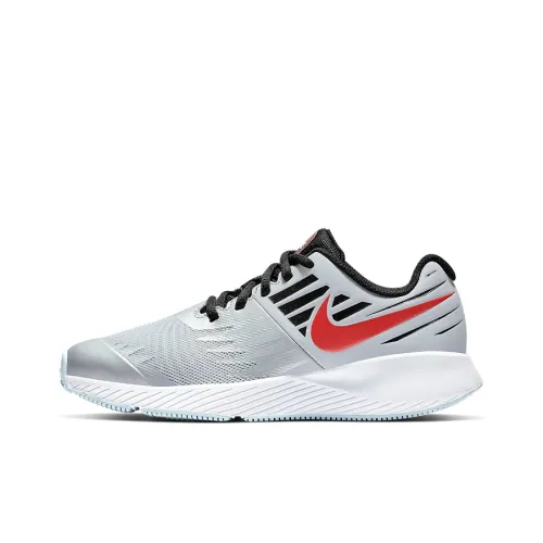 Nike Star Runner SD Slip-resistant Abrasion-resistant Low Top Casual Running Shoes Women's Silver Gray Black Найк Стар Раннер SD Противоскользящий Устойчивый к истиранию Низкий Топ Повседневные Беговые Кроссовки Женские Серебряный Серый Черный