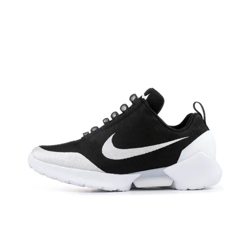 Nike Hyper Adapt Slip Resistant Abrasion Resistant Low Топ Повседневные Беговые кроссовки Мужские Черно-белые Японская версия