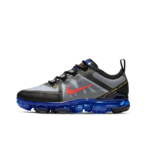 Nike VaporMax 2019 Low Топ Повседневные Беговые Кроссовки Женские Черные Синие