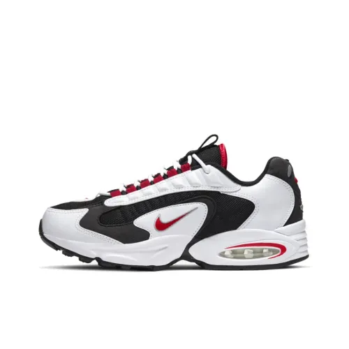 Nike Air Max Tria Амортизация Поддержка Низкий Топ Повседневные Беговые кроссовки Унисекс Черный Красный