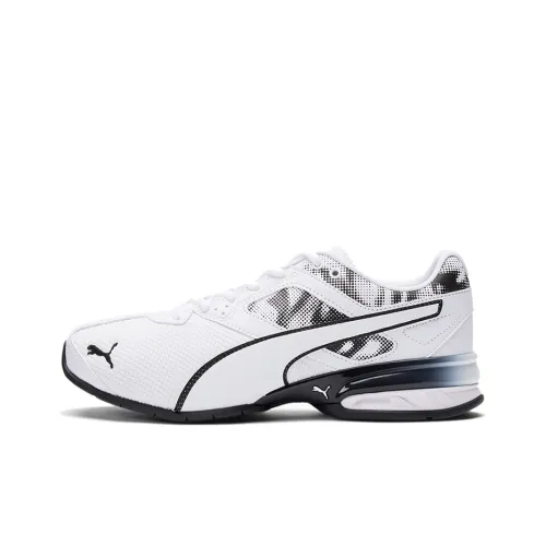 PUMA Tazon 6 Амортизация Устойчивый к истиранию Легкий Низкий Топ Марафон Беговые кроссовки Мужской Черный Белый