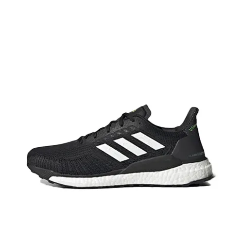 Adidas Solarboost 19 Low Топ Беговые кроссовки Мужской Черный белый