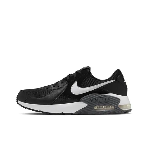 Nike Air Max Excee Устойчивый к истиранию Дышащий Верх Низкие Повседневные Беговые кроссовки Мужские Черные
