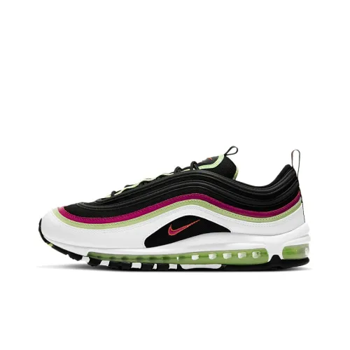 Nike Air Max 97 Low Топ Повседневные Беговые Кроссовки Мужские Черные Красные Зеленые